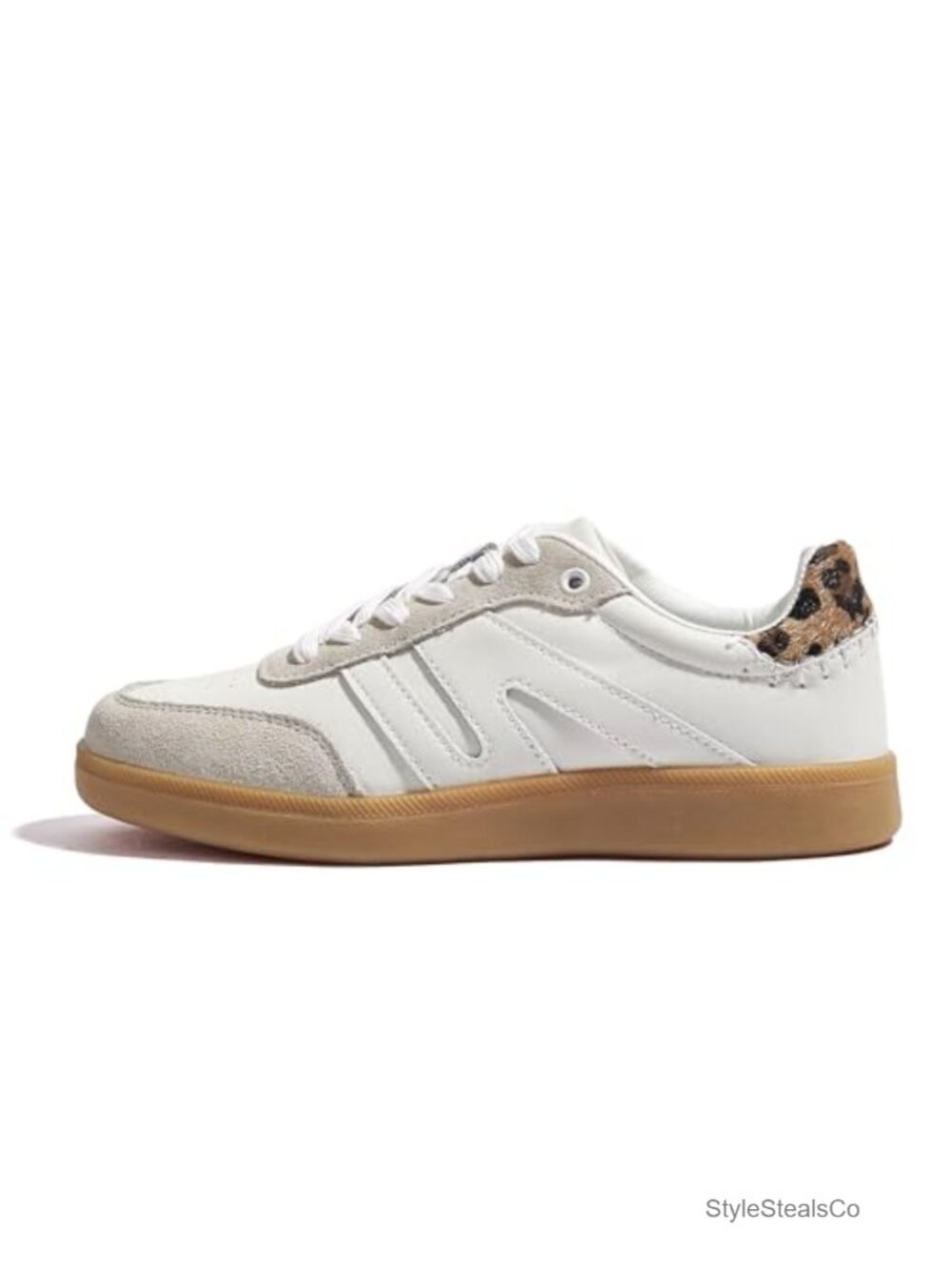 Women's Retro Fashion Sneakers Premium Suede Leather Gum Sole Low Top Casual